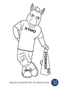 Preview of Onyx mascot coloring page